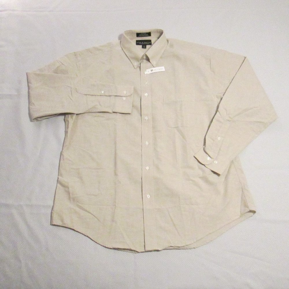 🎈 #SOLD# CROFT & BARROW MEN’S TAN/BEIGE DRESS SHIRT – 17/36 NEW 🎈 - Picture 4 of 15